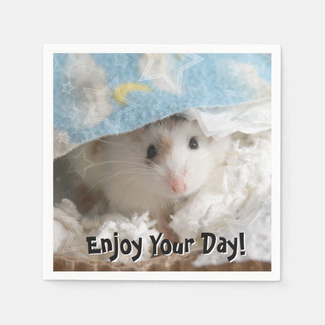 Hammyville - Niedlicher Hamster Serviette (Vorderseite)