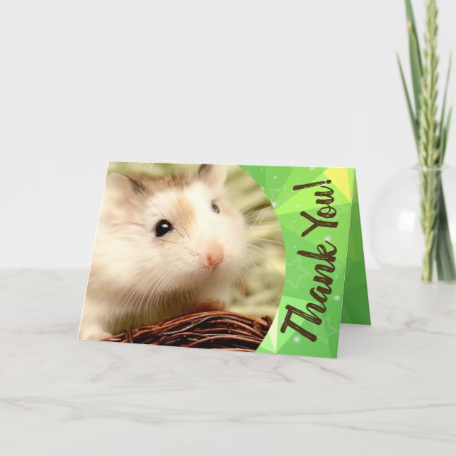 Hammyville - Niedlicher Hamster Vielen Dank Dankeskarte (Vorderseite)