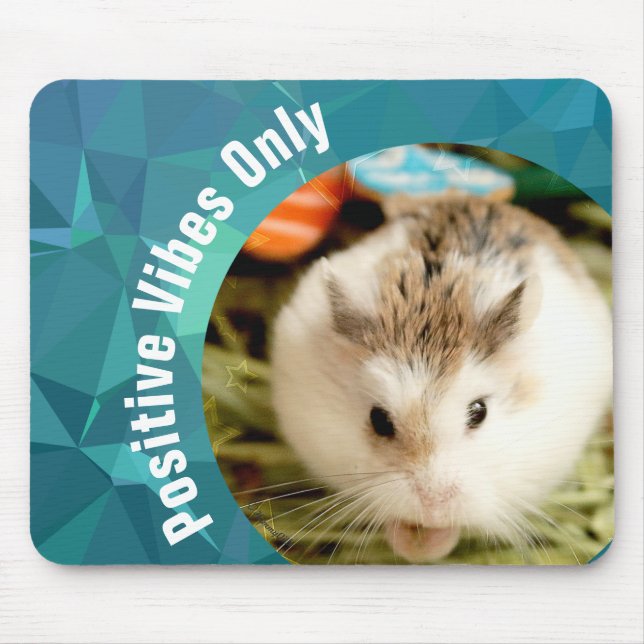 HammyVille - Nur Niedliche Hamster Positive Vibes Mousepad (Vorne)