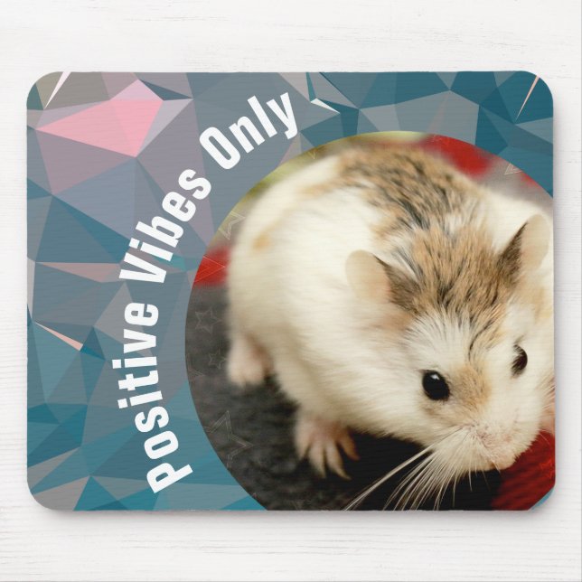 HammyVille - Nur Niedliche Hamster Positive Vibes Mousepad (Vorne)