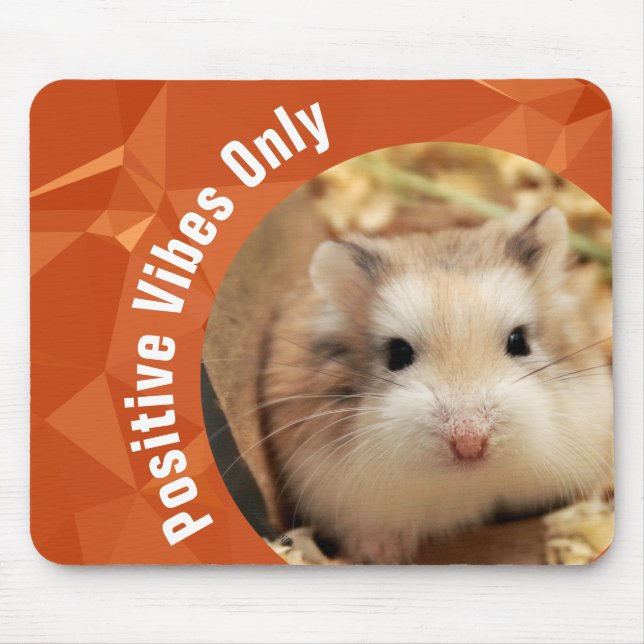 HammyVille - Nur Niedliche Hamster Positive Vibes Mousepad (Vorne)