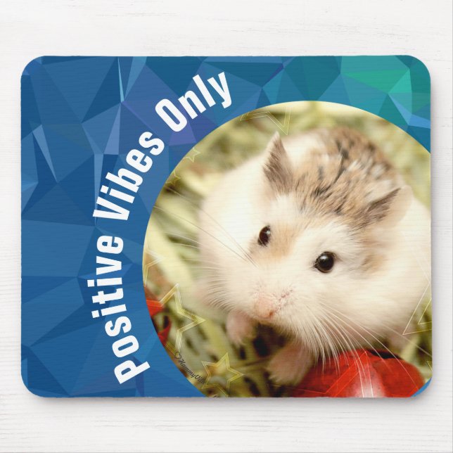 HammyVille - Nur Niedliche Hamster Positive Vibes Mousepad (Vorne)