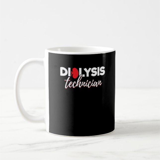 Hämodialyse Nephrologie Tech - Dialysetechniker Kaffeetasse (Links)