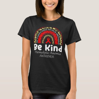 Hämolytische Anämie Bewusstsein Bekind Rainbow Red T-Shirt