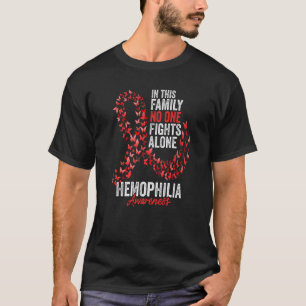 Hämophilie-Bewusstseinsmonat Schmetterlinge Rotes T-Shirt