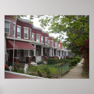 Hampden Rowhouses Poster