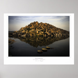 Hampi Sonnenaufgang Print Poster