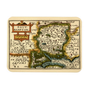 Hampshire, Southampton Landkreis England Historic Magnet
