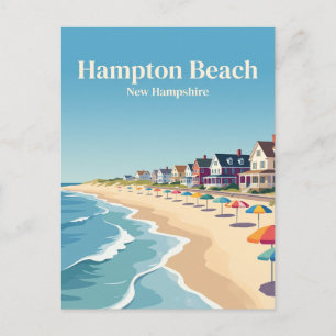 Hampton Beach, New Hampshire Postkarte