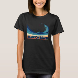 Hampton Beach New Hampshire Retro-Surf Segeln & T-Shirt