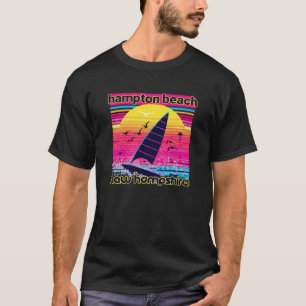 Hampton Beach Retro 80er Style Souvenir Beach T-Shirt