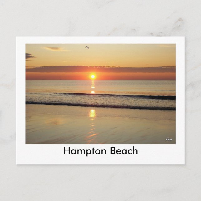 Hampton Beach Sunrise Postcard Postkarte (Vorderseite)