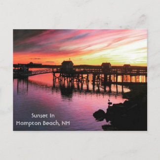 Hampton Beach Sunset Postkarte