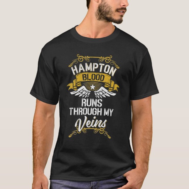 Hampton Blogs fließt durch meine Venen T-Shirt (Vorderseite)