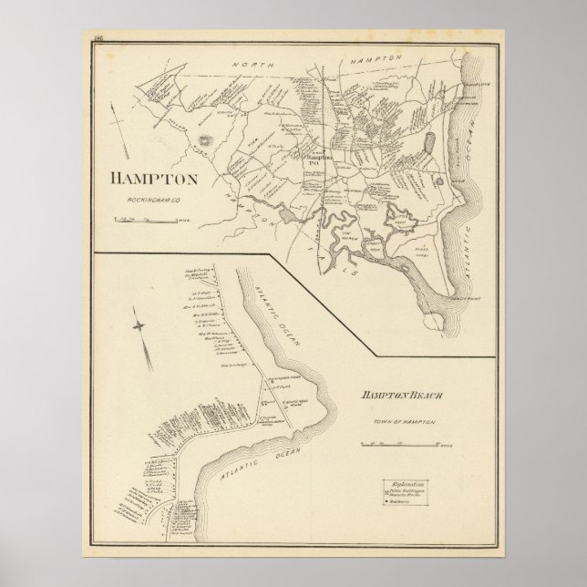 Hampton, Hampton Beach Poster (Vorne)