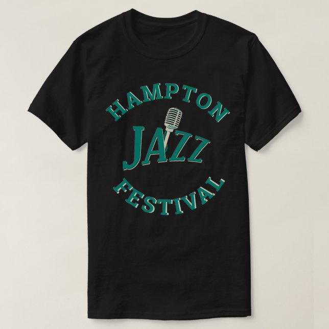 Hampton Jazz Festival Musik Ein Geschenk über das  T-Shirt (Design vorne)