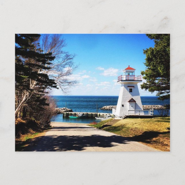 Hampton Lighthouse Bridgetown Nova Scotia Kanada Postkarte (Vorderseite)