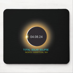 Hampton Nh Total Solar Eclipse 040824 New Hampshir Mousepad