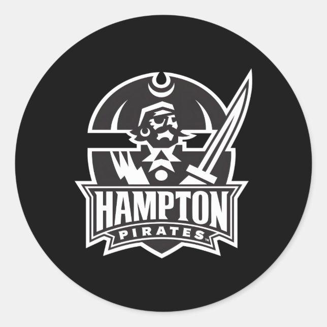 Hampton Pirates Icon Royal Blue Runder Aufkleber (Vorderseite)