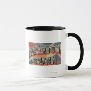 Hampton-Strand, New Hampshire - großer Buchstabe Tasse