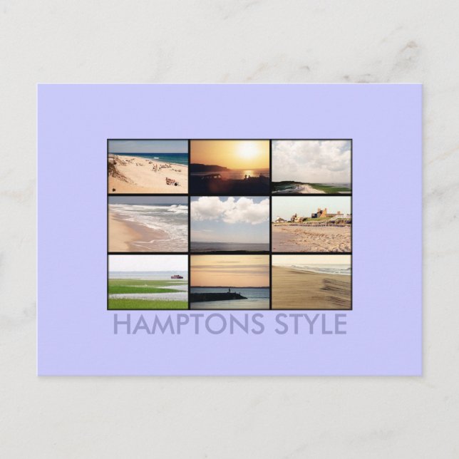 Hampton Style Postcard 2 Postkarte (Vorderseite)