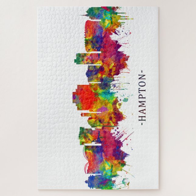 Hampton Virginia Skyline (Vertikal)