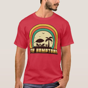 Hamptons Beach Retro Sunset Style T-Shirt
