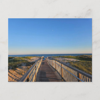Hamptons Beach Sand Ocean Boardwalk Postkarte