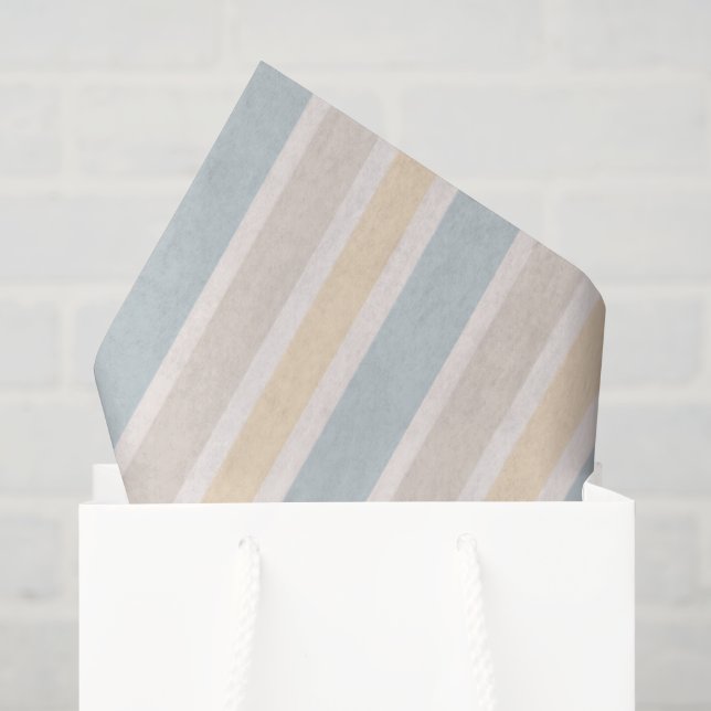 Hamptons Küstenstreifen Seidenpapier (Geschenktüte)