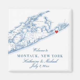 Hamptons Montauk Destination Hochzeitsgeschenk Magnet