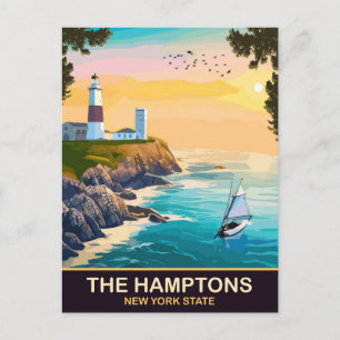 Hamptons Reise Postkarte