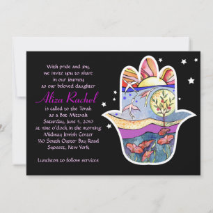 HAMSA BEAUTY Bat Mitzvah Einladung