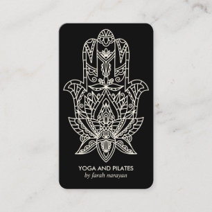 Hamsa  Black Wellness Wellness-Center Massage Yoga Visitenkarte