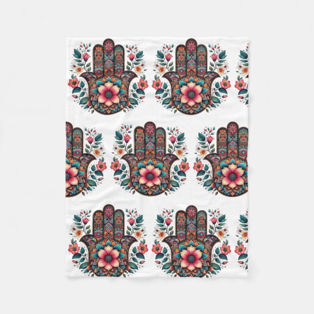 Hamsa Blanket Fleecedecke (Vorderseite)
