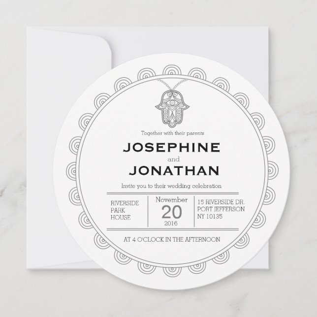 Hamsa Einladung (Vorderseite)