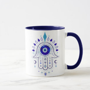 Hamsa Evil Eye Hand Tasse