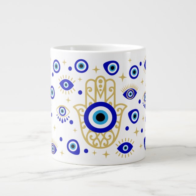 Hamsa Evil Eye Spezielle Tasse (Vorderseite)