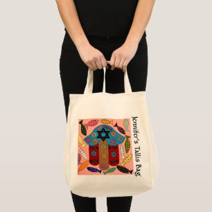 Hamsa & Fertilitätsfisch Tallit Tag Tragetasche