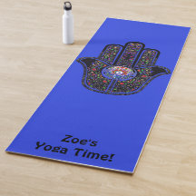 Hamsa für gute Schwingungen Ihr Name Yoga Mat