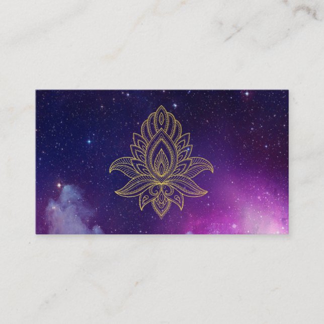 *~* Hamsa Galaxie-Nebelfleck-kosmisches heiliges Visitenkarte (Vorderseite)