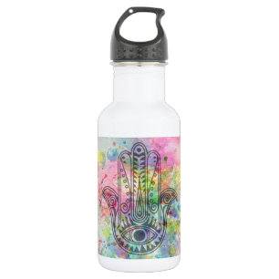 HAMSA Hand des Fatima-Symbols Edelstahlflasche