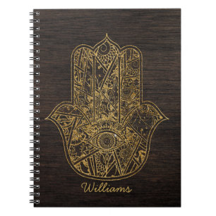 HAMSA Hand Fatima Symbol Amulet Design Notizblock