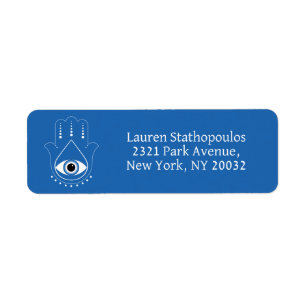 Hamsa Hand griechisches Evil Eye Blue