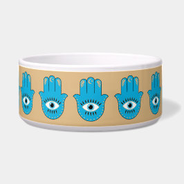 Hamsa Hand griechisches Evil Eye Blue Napf