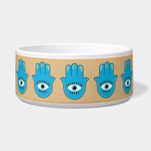 Hamsa Hand griechisches Evil Eye Blue Napf