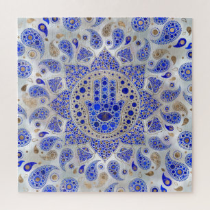 Hamsa Hand - Hand Fatima auf Mutter der Perle