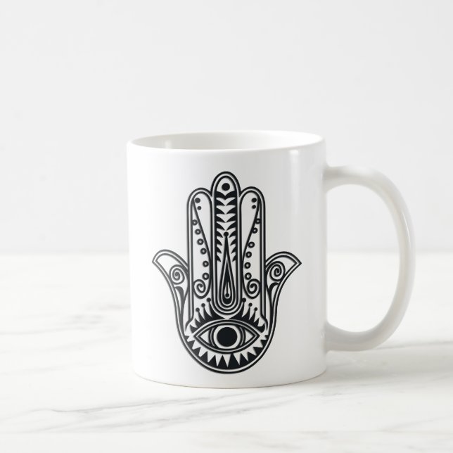 Hamsa Hand Kaffeetasse (Rechts)