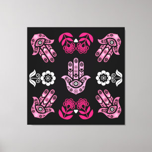 Hamsa-Hand-Schutz-Kunst Leinwanddruck