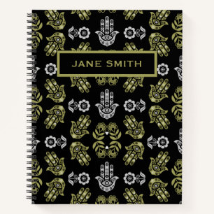 Hamsa-Hand-Schutz-Kunst Notizbuch