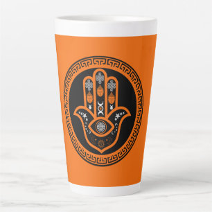 Hamsa-Hand-Schutz vor dem Bösen Blick Milchtasse